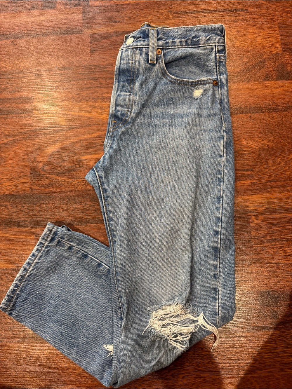 Levi's Light Blue Straight Leg Jeans